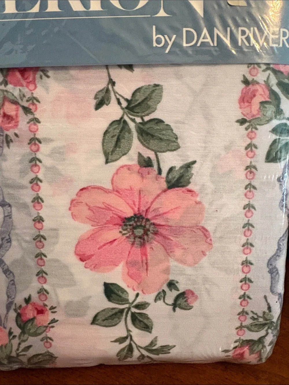 NOS Criterion by Dan River Floral Sheet Set - Pink & Green